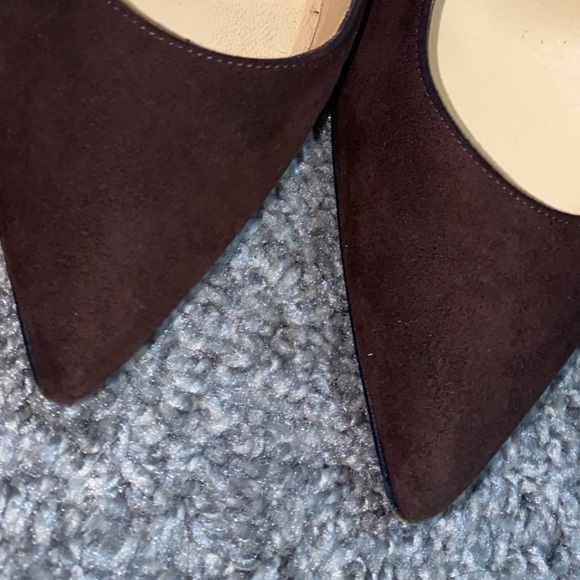 Christian Louboutin Suede Dark Brown Plum So Kate Pointed Pumps 38.5 8.5 - Picture 3 of 7